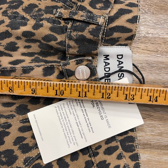 NWT Revolve Dio Cargo Jeans Leopard Damson Madder Leopard Print Pants UK 10 US 6 - Picture 12 of 12